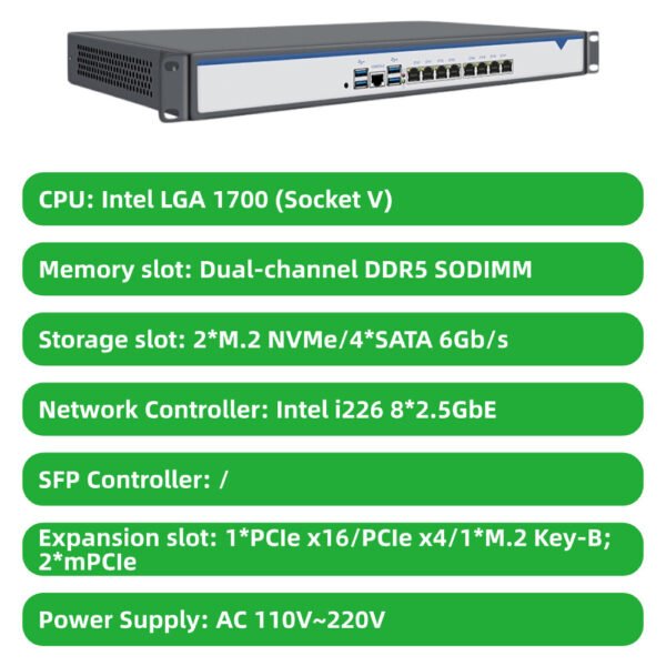 1U-B760-PVC-8L