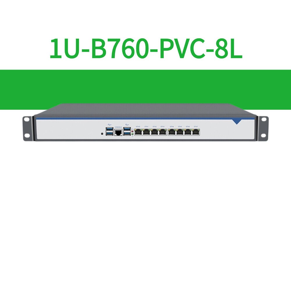 1U-B760-PVC-8L - BKHD Mini PC