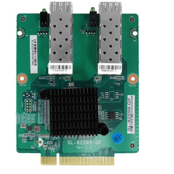 Horizontal PCI-E Fiber Optic Card Intel Chipset Dual-port Quad-port SFP