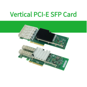 Side Plug-in PCI-E Optic Card Intel Chipset Dual Port Quad Port 10G SFP+