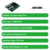 Horizontal PCI-E Fiber Optic Card Intel Chipset Dual-port Quad-port SFP