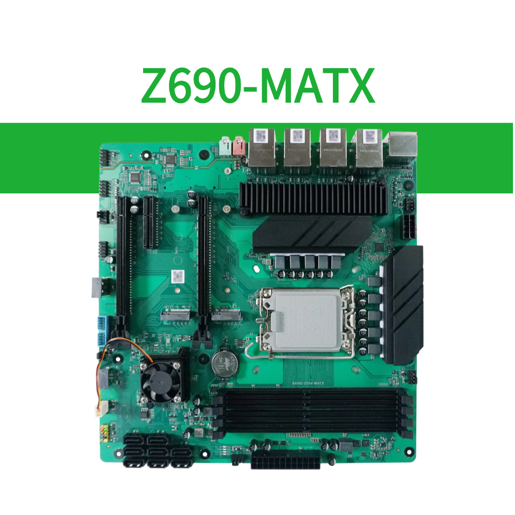 Z690-MATX 4x 2.5GbE Micro-ATX Motherboard for NAS & Virtualization | BKHD