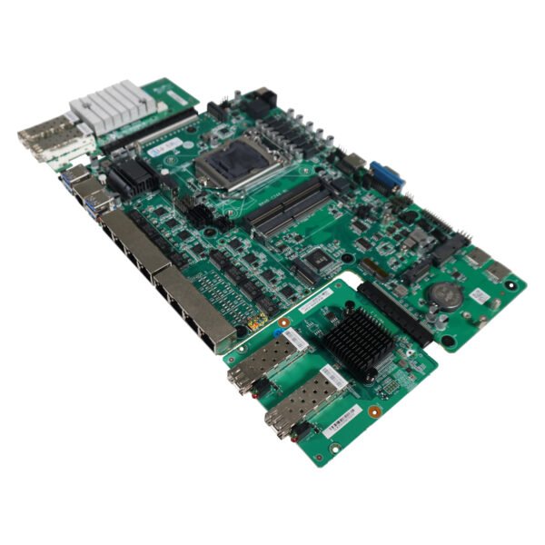 C246-8L-主板带拓展卡俯视 C246-8L Motherboards