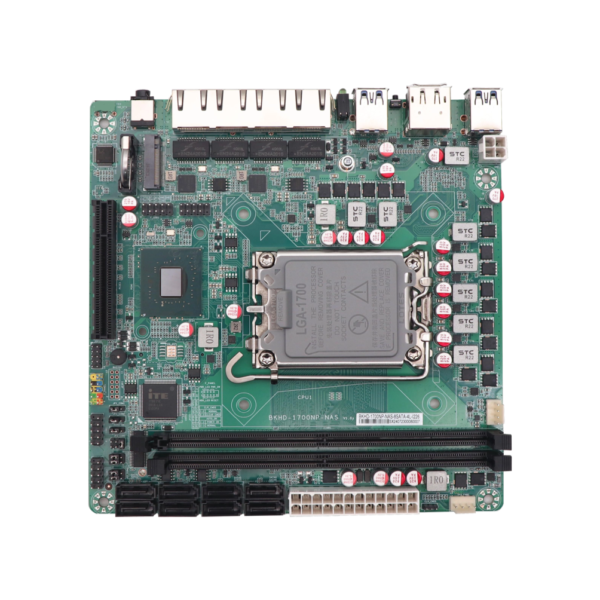 1700NP-NAS-正面 1700NP-NAS motherboard top view with LGA1700 socket
