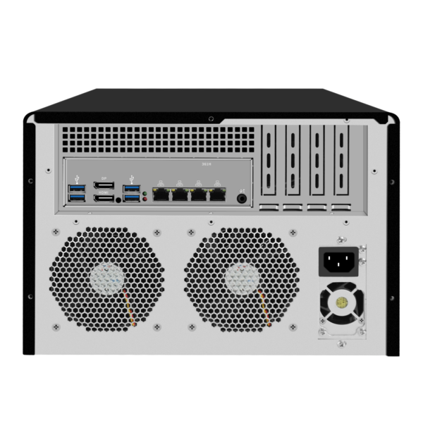 8-BAY-NAS B760 IO 1700NP 8-bay NAS rear I/O with four 2.5GbE ports